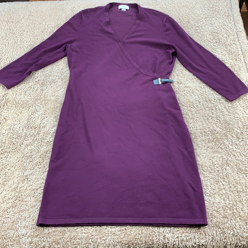 Calvin Klein Purple Sweater Dress